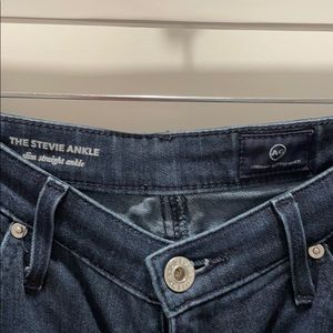 AG jeans dark wash skinny with frayed hem sz 26R